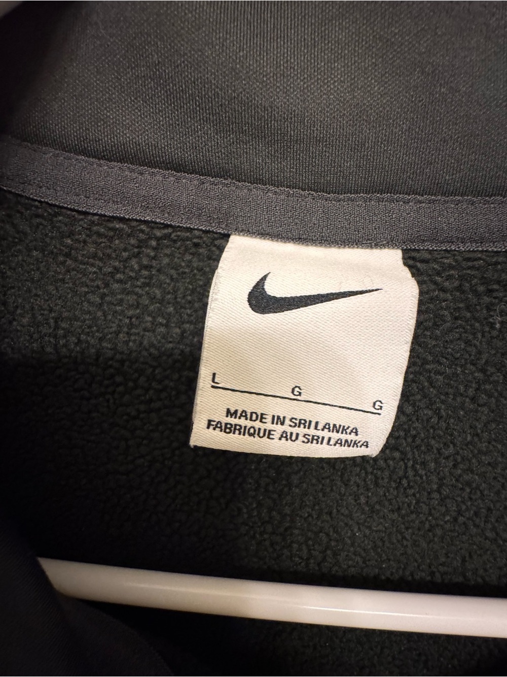 Nike Black Fleece Lined Sweater - Picture 4 of 5